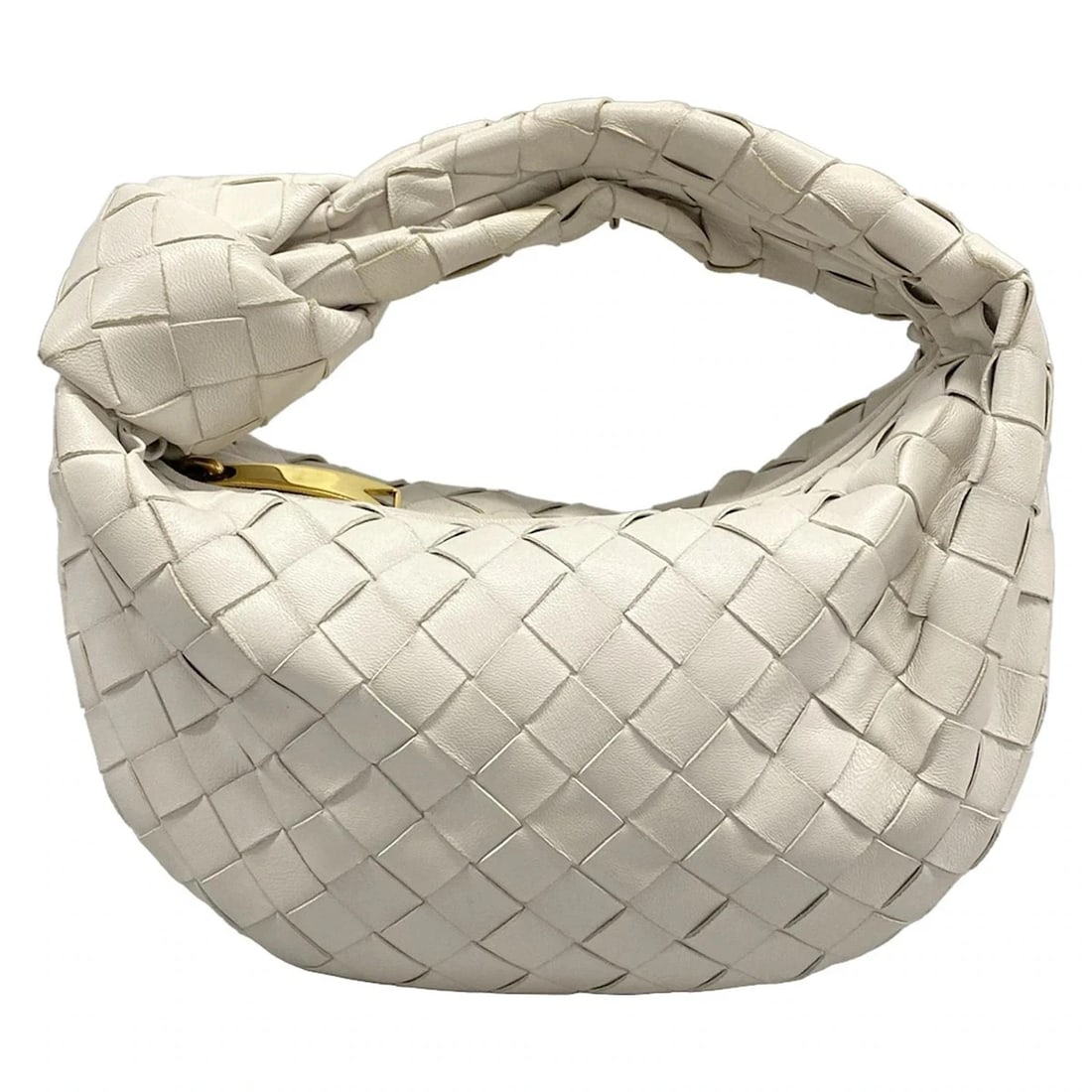 BOTTEGA VENETA MINI THE JODI - WHITE LEATHER HANDBAG (1 of 6)