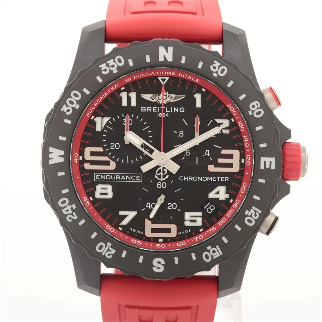 BREITLING ENDURANCE PROS BRIGHT LIGHT BLA WATCH: Breitling Endurance Pros Bright Light Bla Watch Brand: Breitling Type: Wristwatch Material: Bright light x rubber Color: Dial Color Black Size: Case:W1.6 x H1.6inch / W44 x H44 Circumference of Wrist: