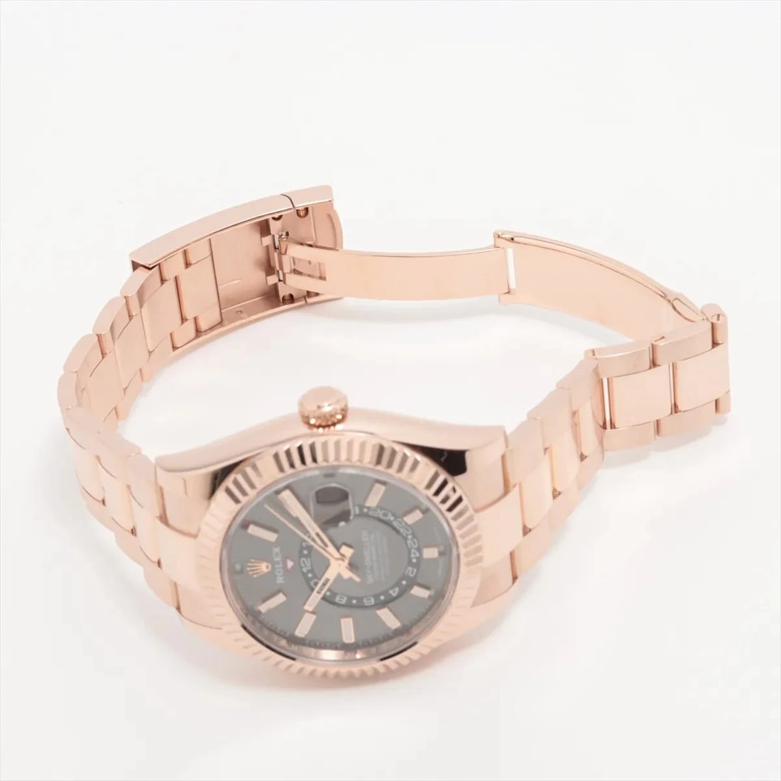 ROLEX SKY-DWELLER SLATE DIAL OYSTER BRACELET WATCH - 4