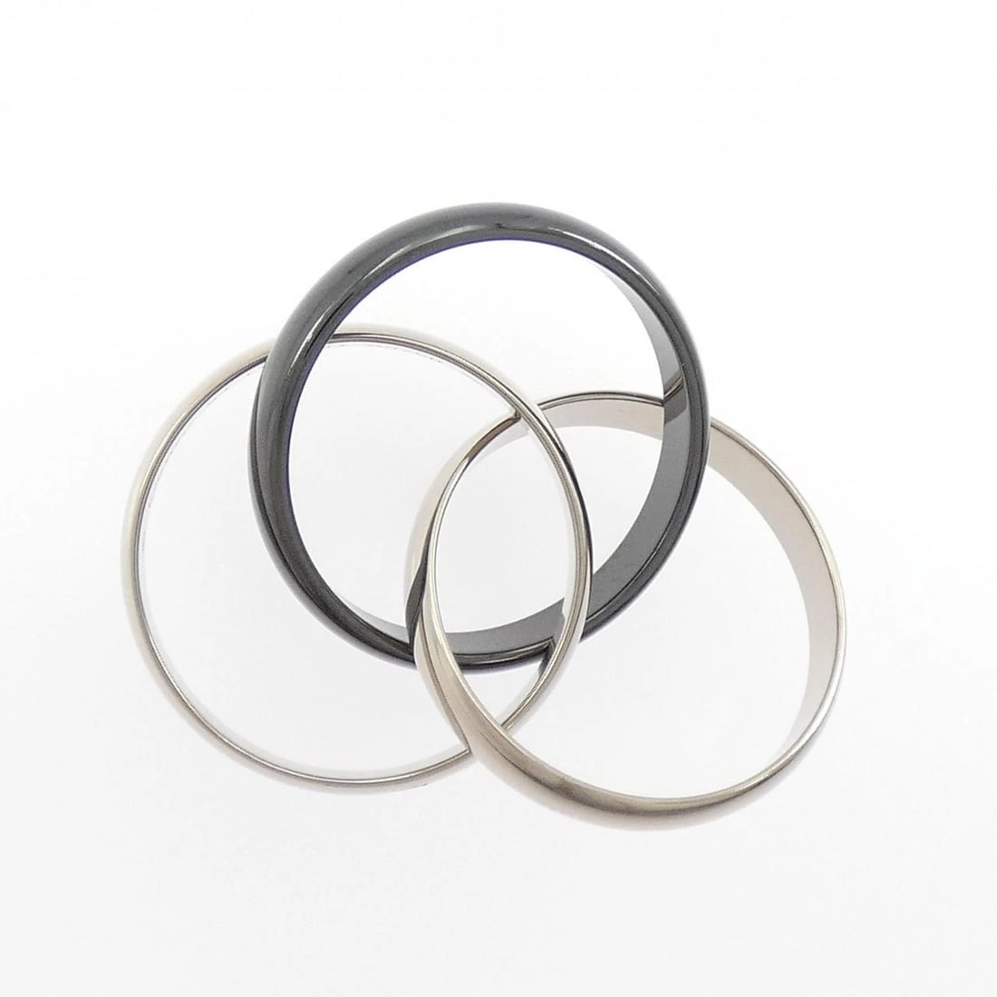CARTIER TRINITY BLACK & WHITE RING - 2