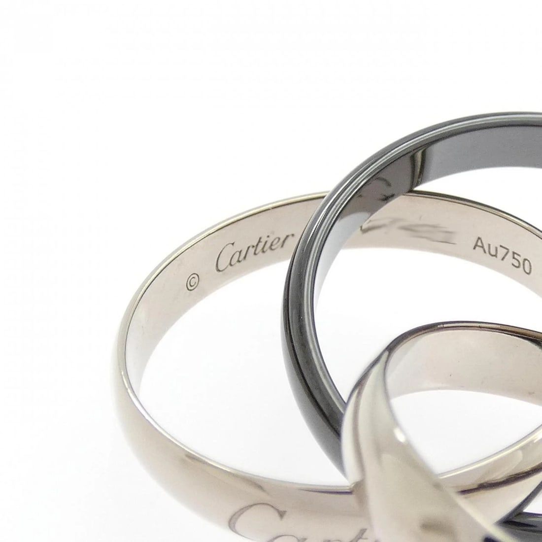 CARTIER TRINITY BLACK & WHITE RING - 3