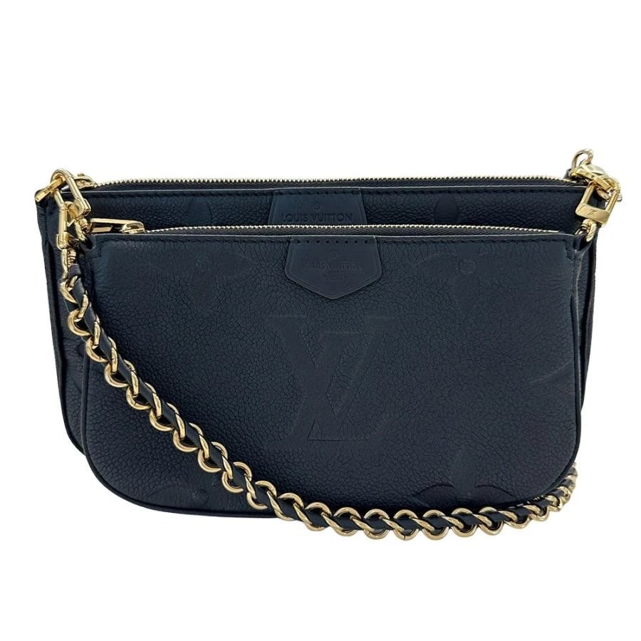 LOUIS VUITTON MULTI POCHETTE ACCESSOIRES: Louis Vuitton Multi Pochette Accessoires Brand: Louis Vuitton Type: Handbag Material: Monogram Empreinte Color: Noir Size: W: 24cm / H: 13cm / D: 4cm / Handle: 53cm Accessories: None Acces