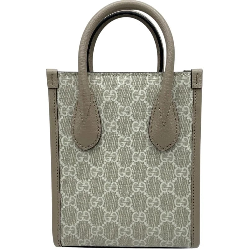 GUCCI INTERLOCKING G MINI TOTE SHOULDER BAG - 2