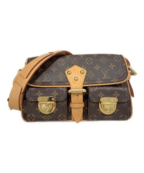 LOUIS VUITTON HUDSON SHOULDER BAG: LOUIS VUITTON Hudson Shoulder Bag Brand: LOUIS VUITTON Type: Handbag Material: Monogram Canvas Color: Brown Size: H:16.0cm / W:30.0cm / D:7.0cm Accessories: None Accessories Notice: When p