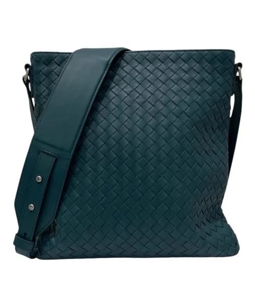 BOTTEGA VENETA INTRECCIATO SHOULDER BAG: BOTTEGA VENETA Intrecciato Shoulder Bag Brand: BOTTEGA VENETA Type: Handbag Material: Calfskin Color: Green Size: H:27cm / W:25cm / D:2cm Accessories: None Accessories Notice: When purchas