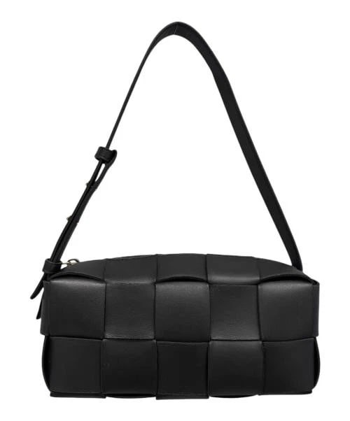 BOTTEGA VENETA SMALL BRICK CASSETTE BAG: BOTTEGA VENETA Small Brick Cassette Bag Brand: BOTTEGA VENETA Type: Handbag Material: Leather Color: Black Size: H:9.0cm / W:23.0cm / D:9.0cm Accessories: None Accessories Notice: When pur