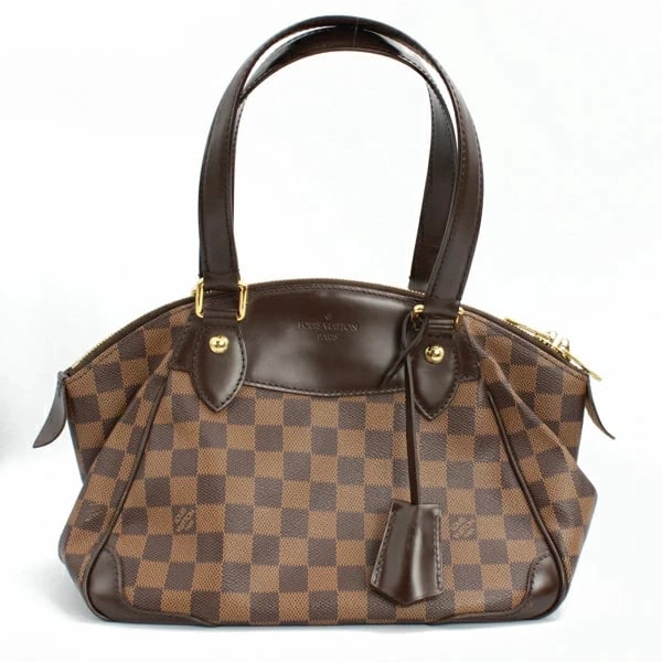 LOUIS VUITTON VERONA PM DAMIER EBENE: Louis Vuitton Verona PM Damier Ebene Brand: Louis Vuitton Type: Handbag Material: Damier Color: Brown Size: W:29?33cm × H:21cm × D:15cm Accessories: None Accessories Notice: When purchasin