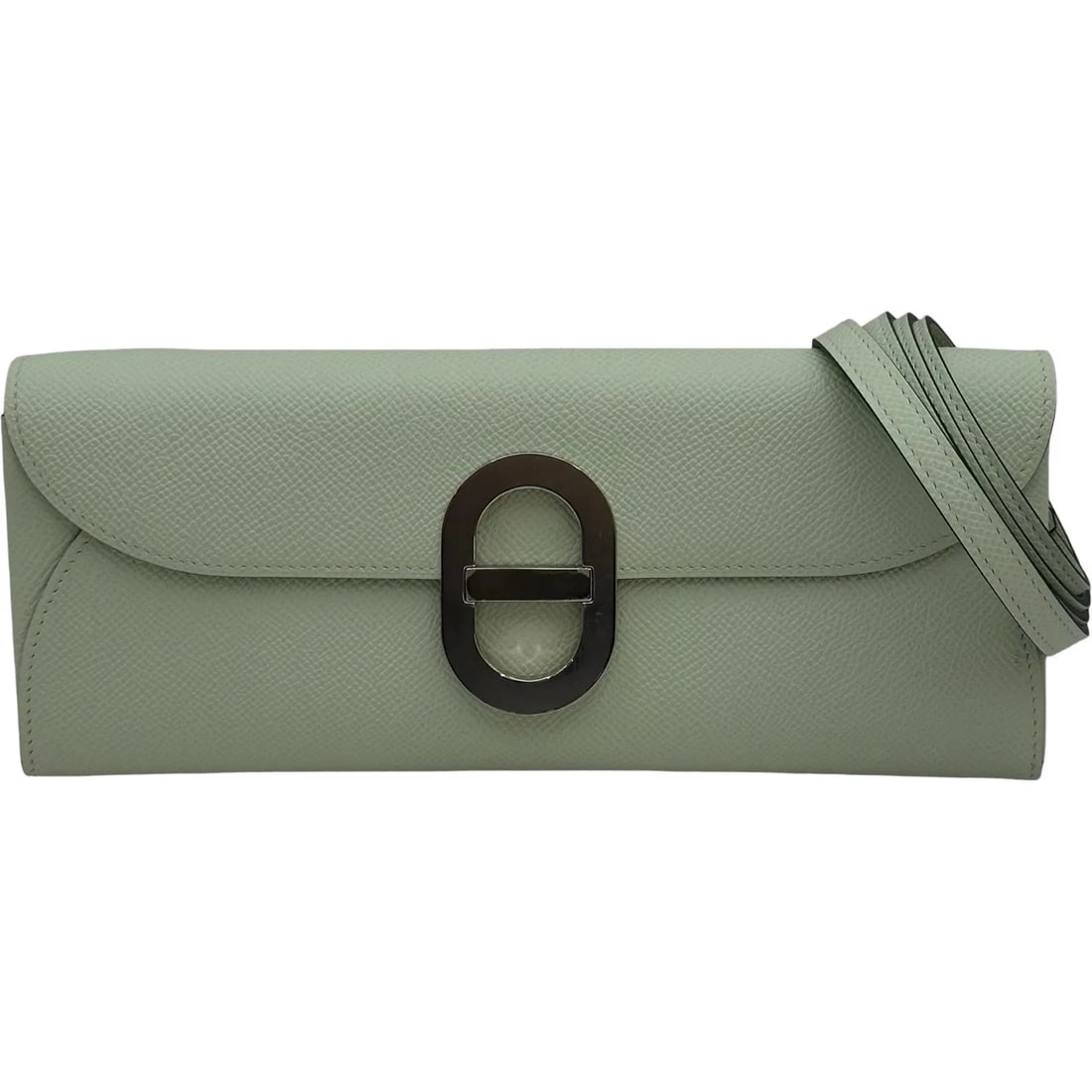 HERMES CHAINE D'ANCRE TOUGO SHW EPSOM SHOULDER BAG: HERMES Chaine d'Ancre Tougo SHW Epsom Shoulder Bag Brand: HERMES Type: Handbag Material: Epson Color: Veil Fizz / SV Hardware Size: W: 23.5cm / H: 10cm / D: 2.5cm Accessories: None Accesso