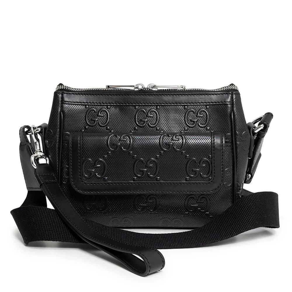 GUCCI GG EMBOSSED SHOULDER CLUTCH (1 of 6)