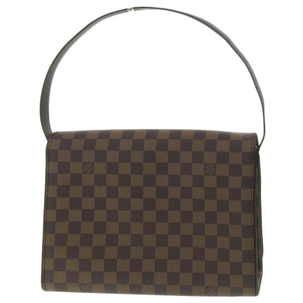 LOUIS VUITTON DAMIER TRIBECA CARRE SHOULDER BAG: LOUIS VUITTON Damier Tribeca Carre Shoulder Bag Brand: Louis Vuitton Type: Shoulder Bag Material: Damier Color: Brown Size: W:28.5cm (bottom) / H:22.5cm / D:7.5cm Accessories: None Accesso