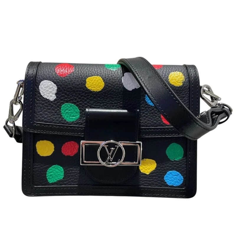 LOUIS VUITTON DAUPHINE MINI SHOULDER BAG: LOUIS VUITTON Dauphine Mini Shoulder Bag Brand: LOUIS VUITTON Type: Handbag Material: Taurillon Color: Noir Size: W: 20cm / H: 15cm / D: 8cm Accessories: None Accessories Notice: When purc