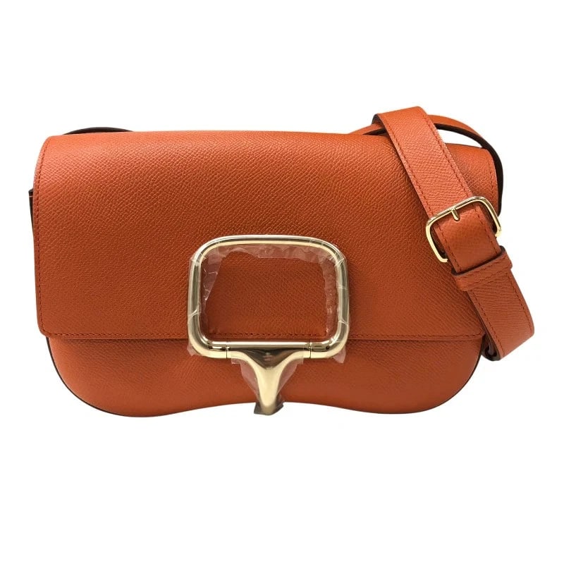 HERMES DELLA CAVALLERIA ELAN SHOULDER BAG: HERMES Della Cavalleria Elan Shoulder Bag Brand: HERMES Type: Handbag Material: Epson Color: Tailbatu / GD Hardware Size: W: 20cm / H: 15cm / D: 5.8cm Accessories: None Accessories Notice:
