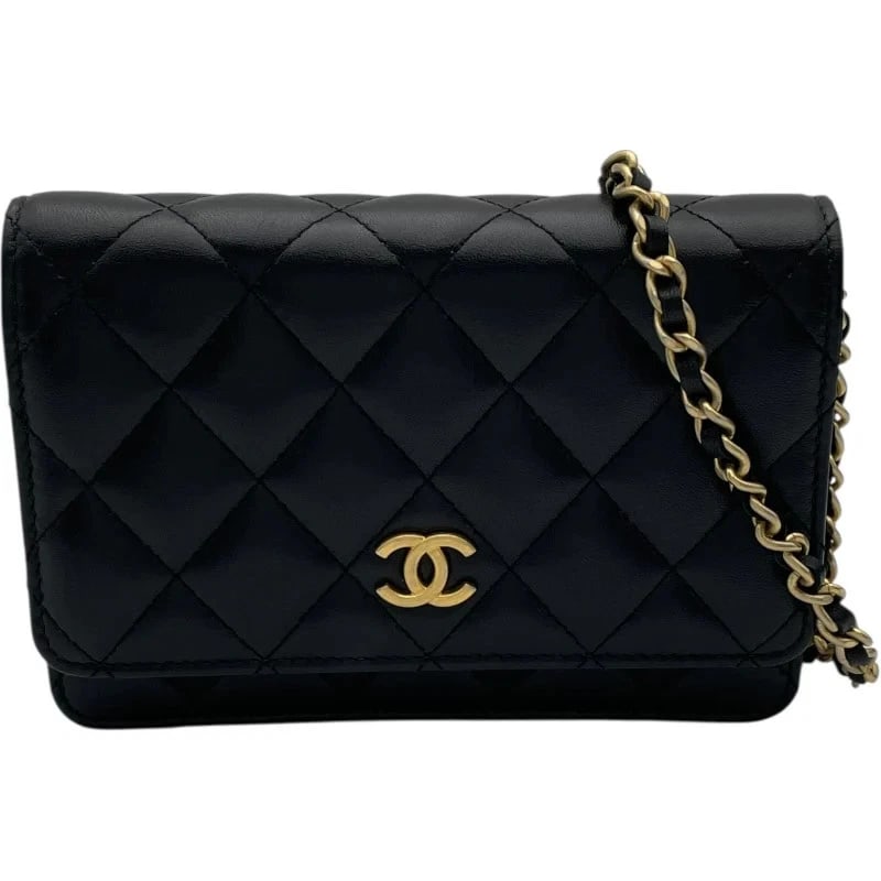 CHANEL FRILL CHAIN WALLET 30 SHOULDER BAG: CHANEL Frill Chain Wallet 30 Shoulder Bag Brand: CHANEL Type: Handbag Material: Lamb Color: Black GD Hardware Size: W: 15.5cm / H: 11cm / D: 3cm Accessories: None Accessories Notice: When purchasing