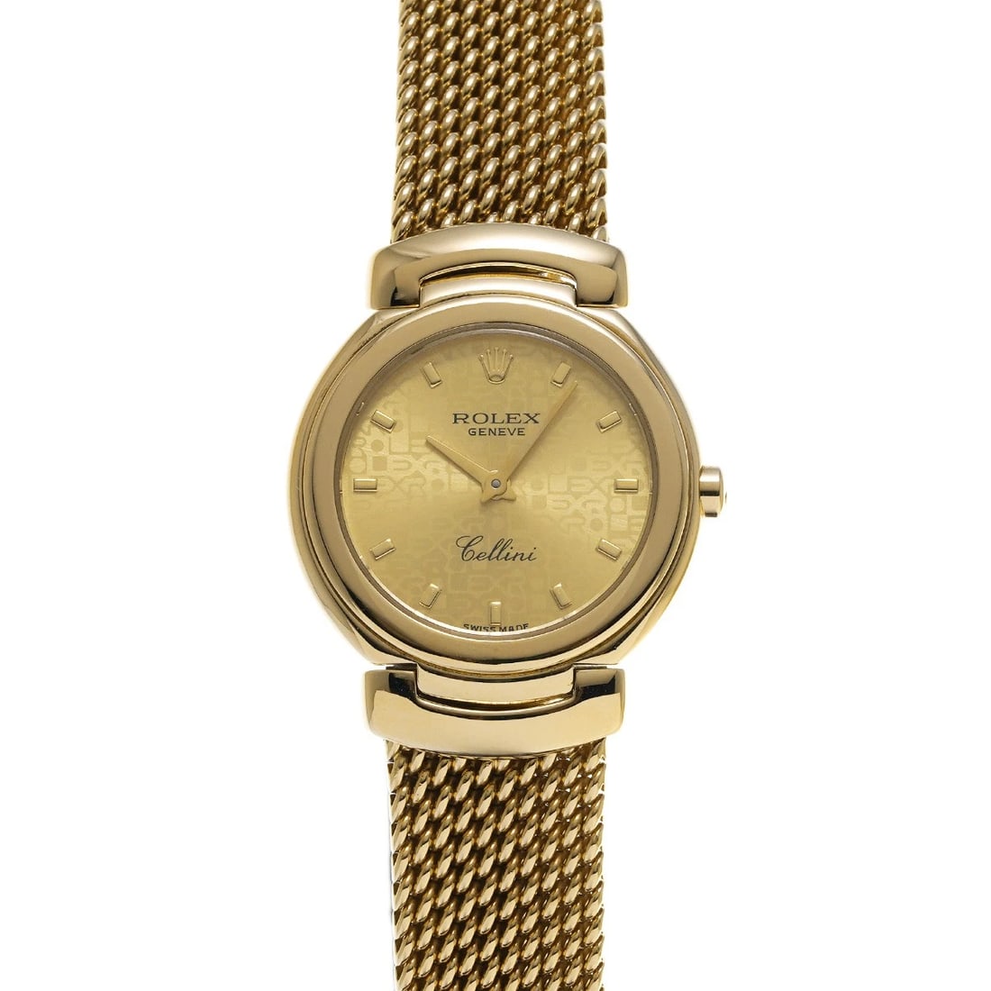 ROLEX CHERINI CHAMPAGNE COMPUTER WATCH: ROLEX Cherini Champagne computer Watch Brand: ROLEX Type: Wristwatch Material: Band Material Yellow Gold, Case Material Yellow Gold Color: Dial Color Champagne computer Size: ??Case? H/about 26mm W/ab