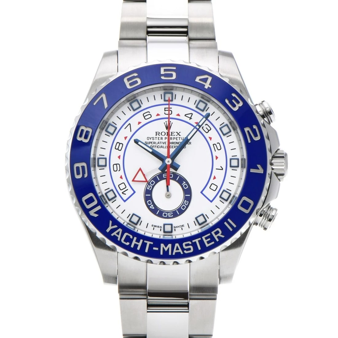 ROLEX YACHT MASTER WHITE WATCH: ROLEX Yacht Master white Watch Brand: ROLEX Type: Wristwatch Material: Band Material Stainless steel, Case Material Stainless steel Color: Dial Color white Size: ??Case? H/about 44mm W/about 44mm D/ab