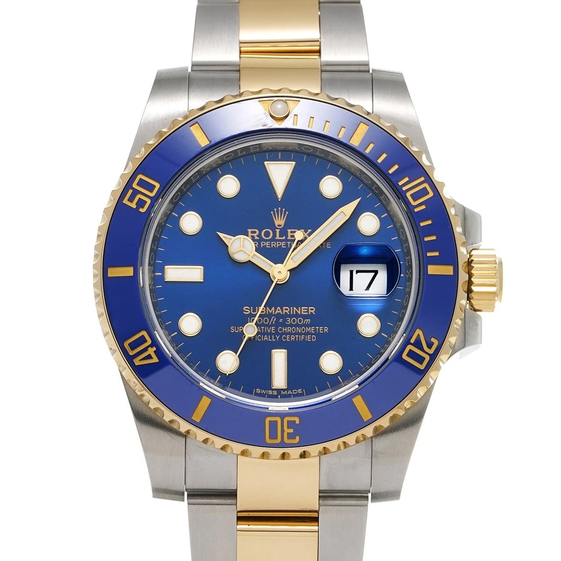 ROLEX SUBMARINER DATE BLUE WATCH: ROLEX Submariner date blue Watch Brand: ROLEX Type: Wristwatch Material: Band Material Stainless steel/Yellow Gold, Case Material Stainless steel/Yellow Gold Color: Dial Color blue Size: ??Case? H/abo