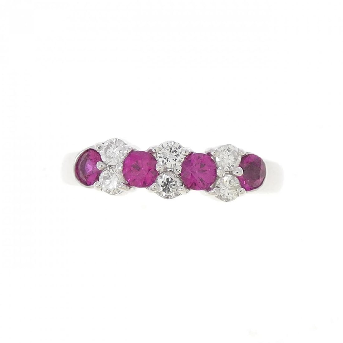 K18WG RUBY RING - 2