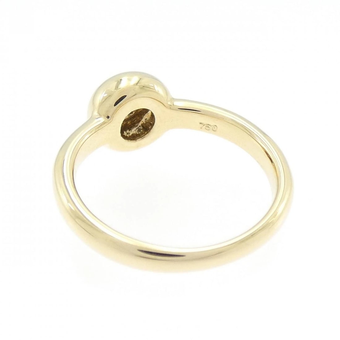 750YG SOLITAIRE DIAMOND RING - 2