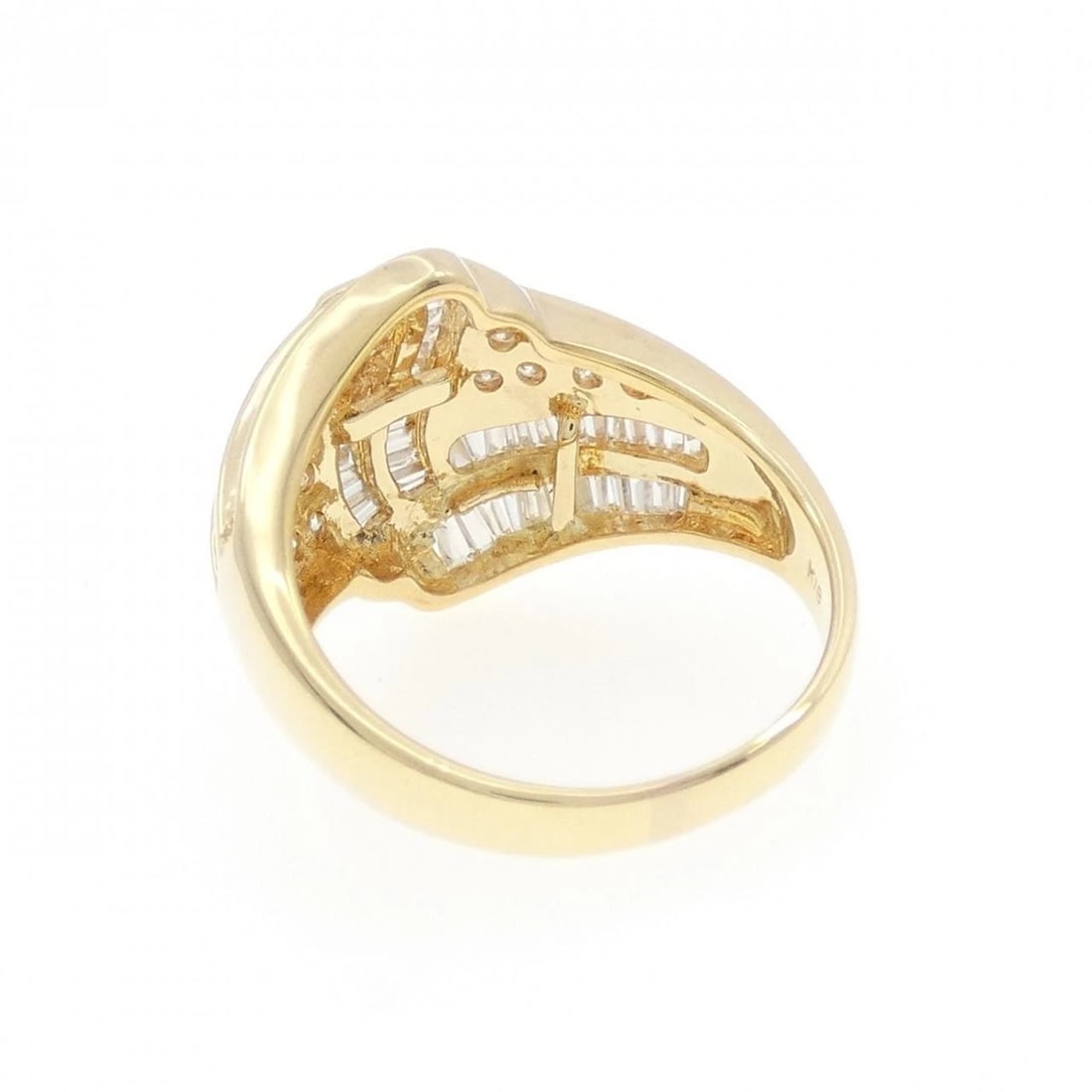 K18YG DIAMOND RING - 3