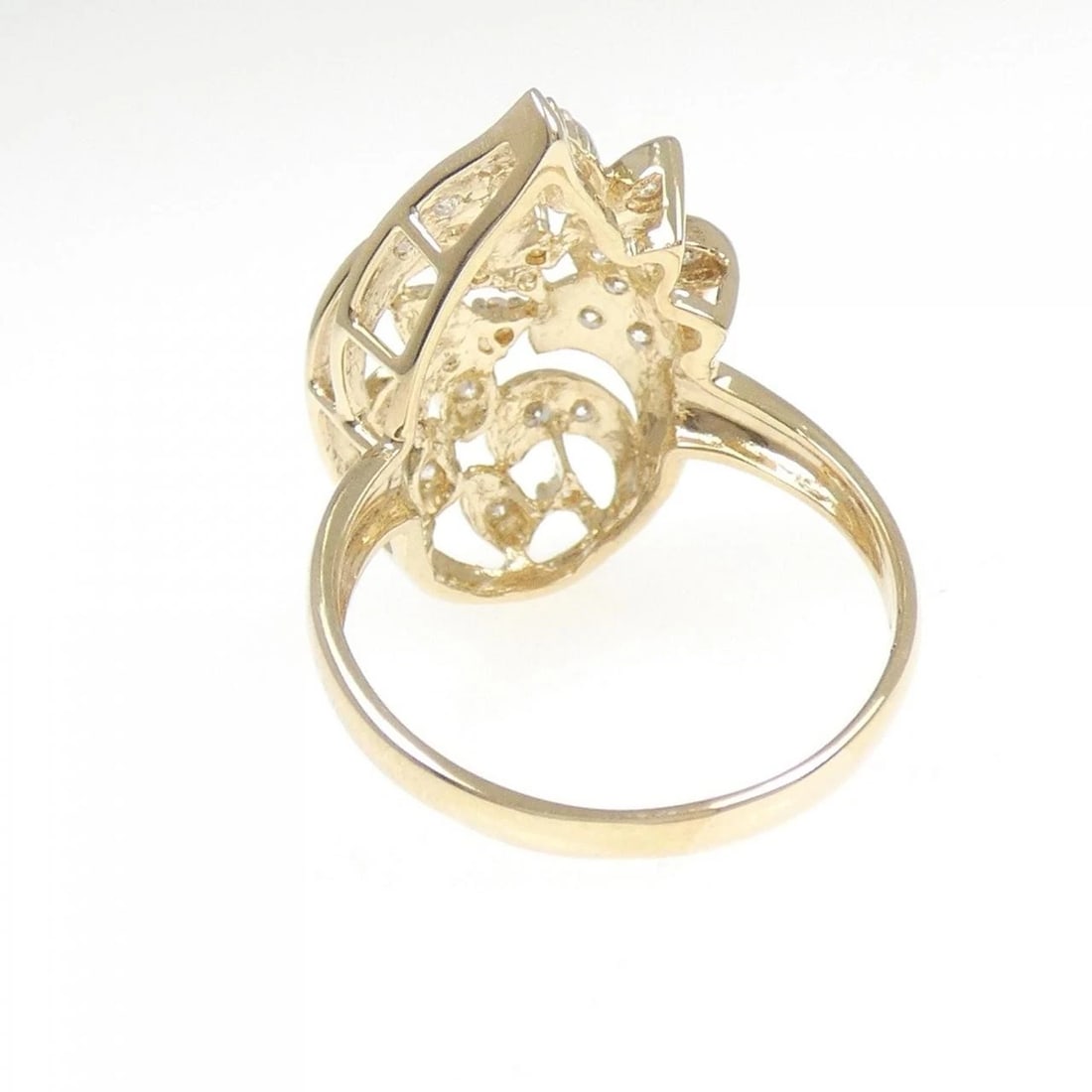 K18YG DIAMOND RING - 3