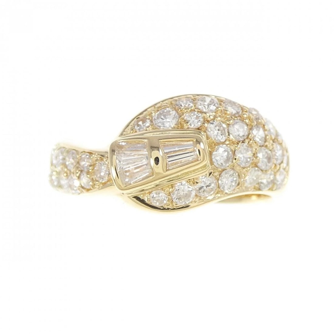 K18YG DIAMOND RING - 2