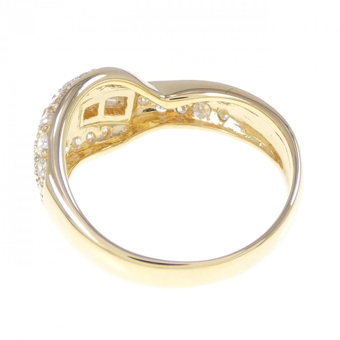 K18YG DIAMOND RING - 3