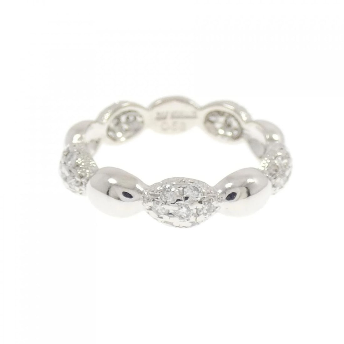 K18WG DIAMOND RING - 2