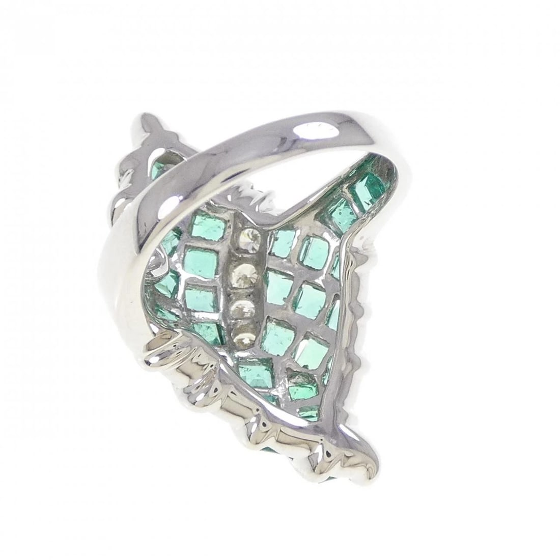 PT900 EMERALD RING - 3