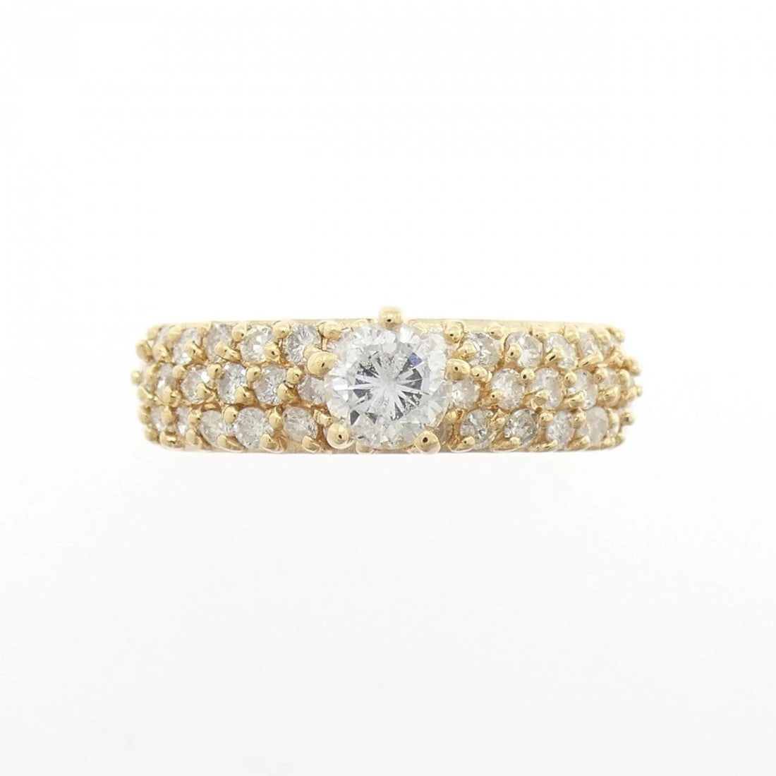 K18YG DIAMOND RING - 2