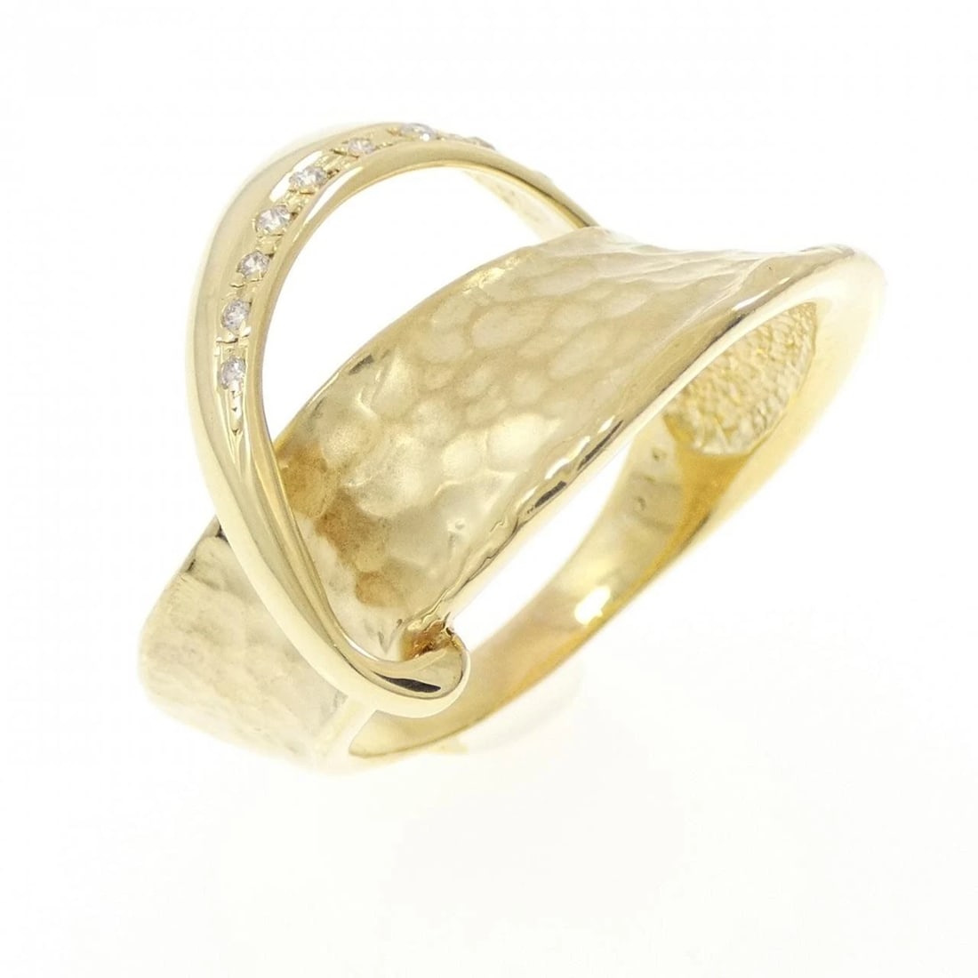 K18YG DIAMOND RING: K18YG Diamond Ring Brand: Unbranded Type: Diamond ring Material: K18YG, Main Stone/Creation Natural Color: Yellow Gold Size: US 10.25 Accessories: None Accessories Notice: When purchasing