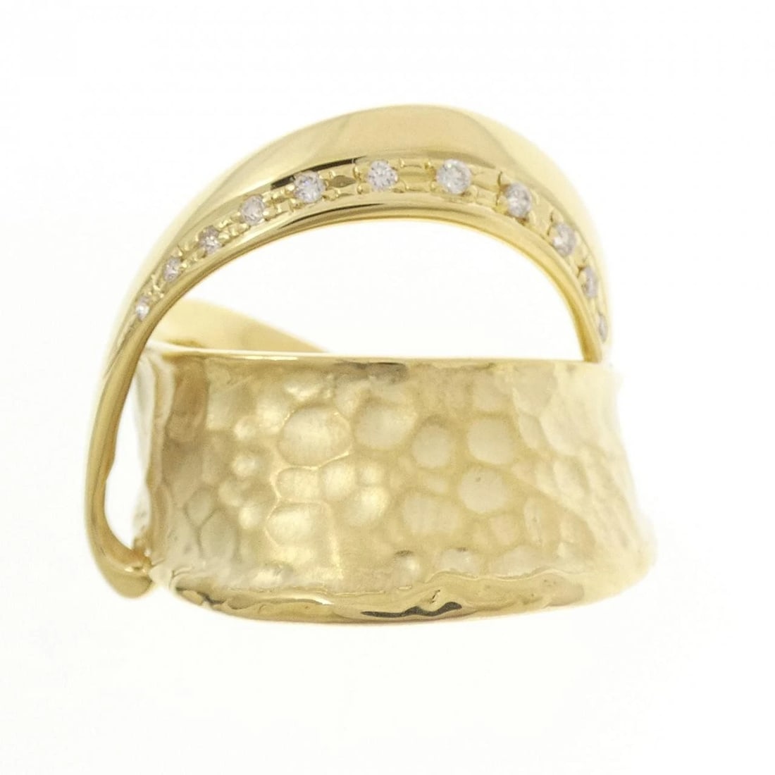 K18YG DIAMOND RING - 2