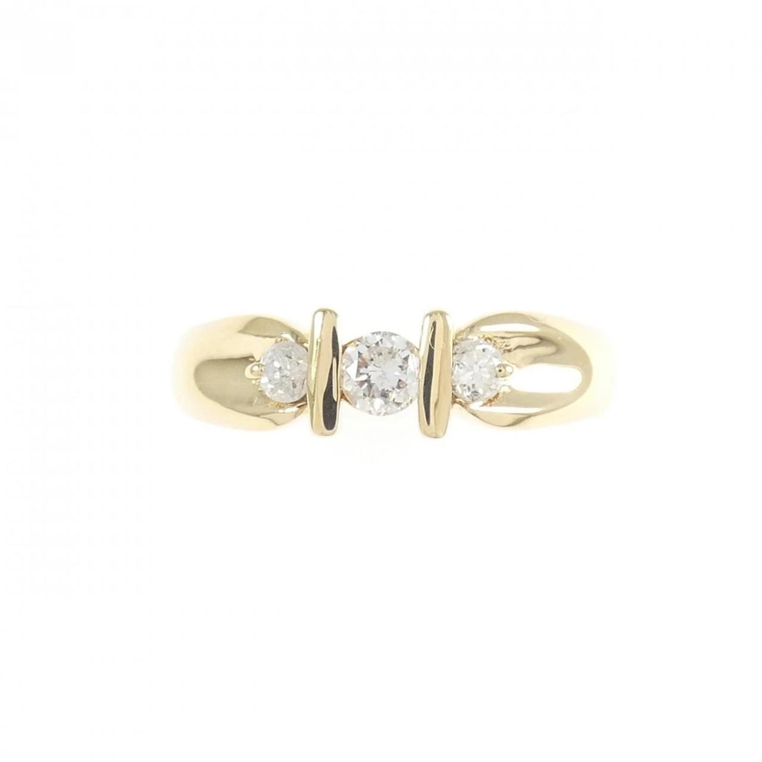K18YG DIAMOND RING - 2