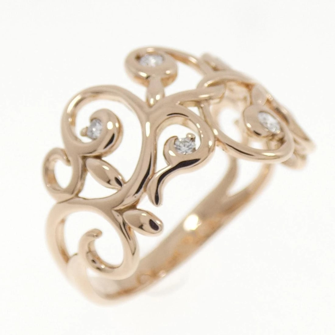 K18PG DIAMOND RING: K18PG Diamond Ring Brand: Unbranded Type: Diamond Ring Material: K18PG, Main Stone/Creation Natural Color: Pink gold Size: US 5 3/4 Accessories: None Accessories Notice: When purchasing pre-owned