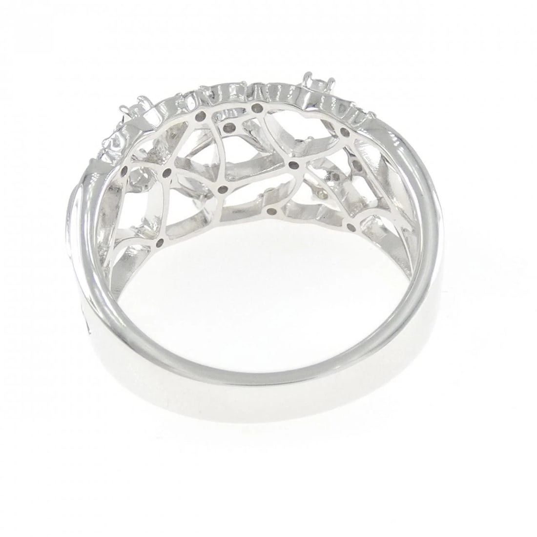 K18WG DIAMOND RING - 2