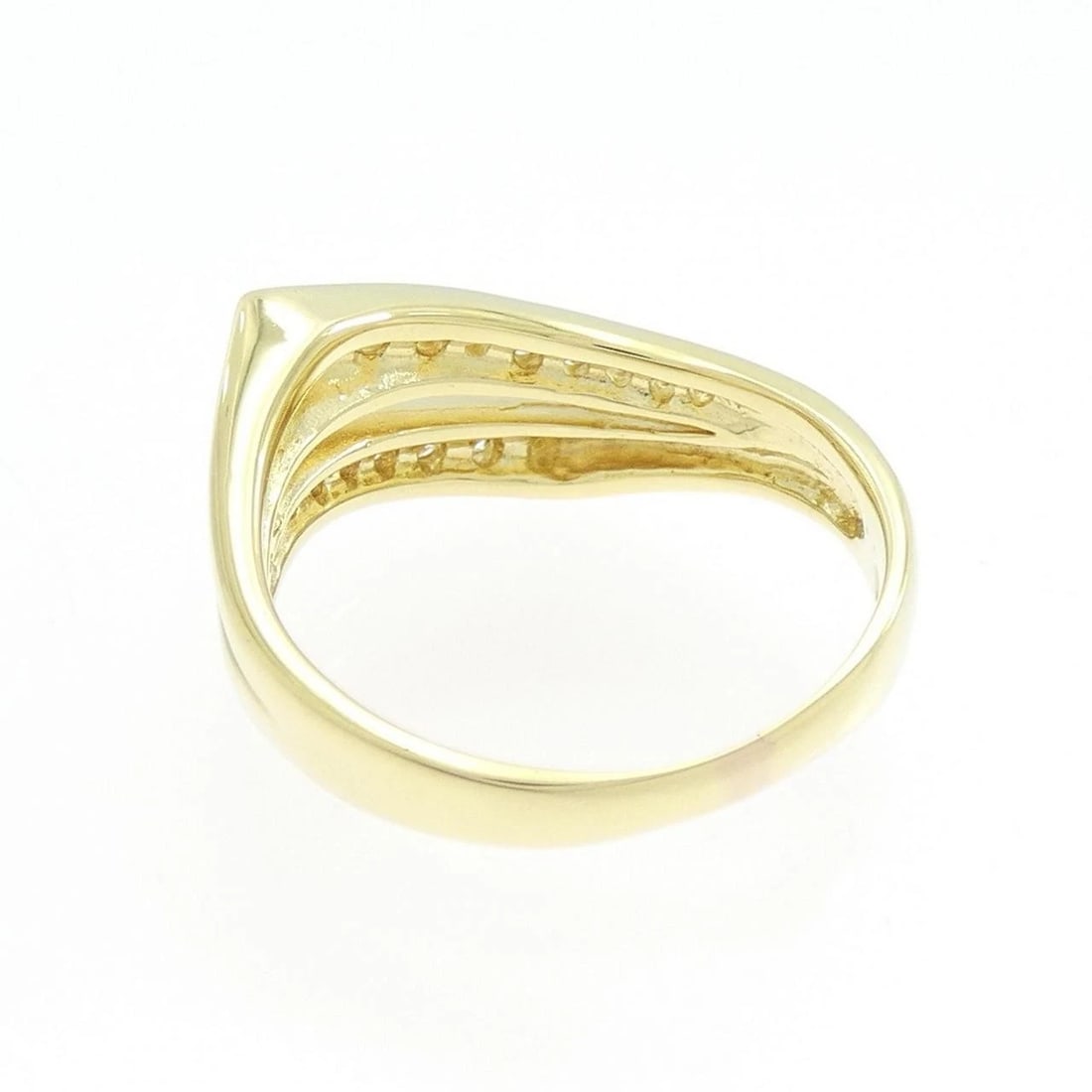 K18YG DIAMOND RING - 2