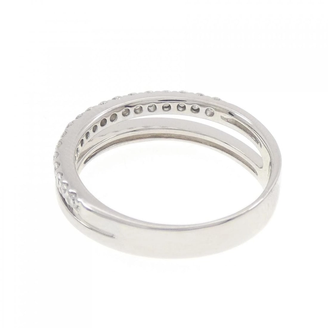 K18WG DIAMOND RING - 2
