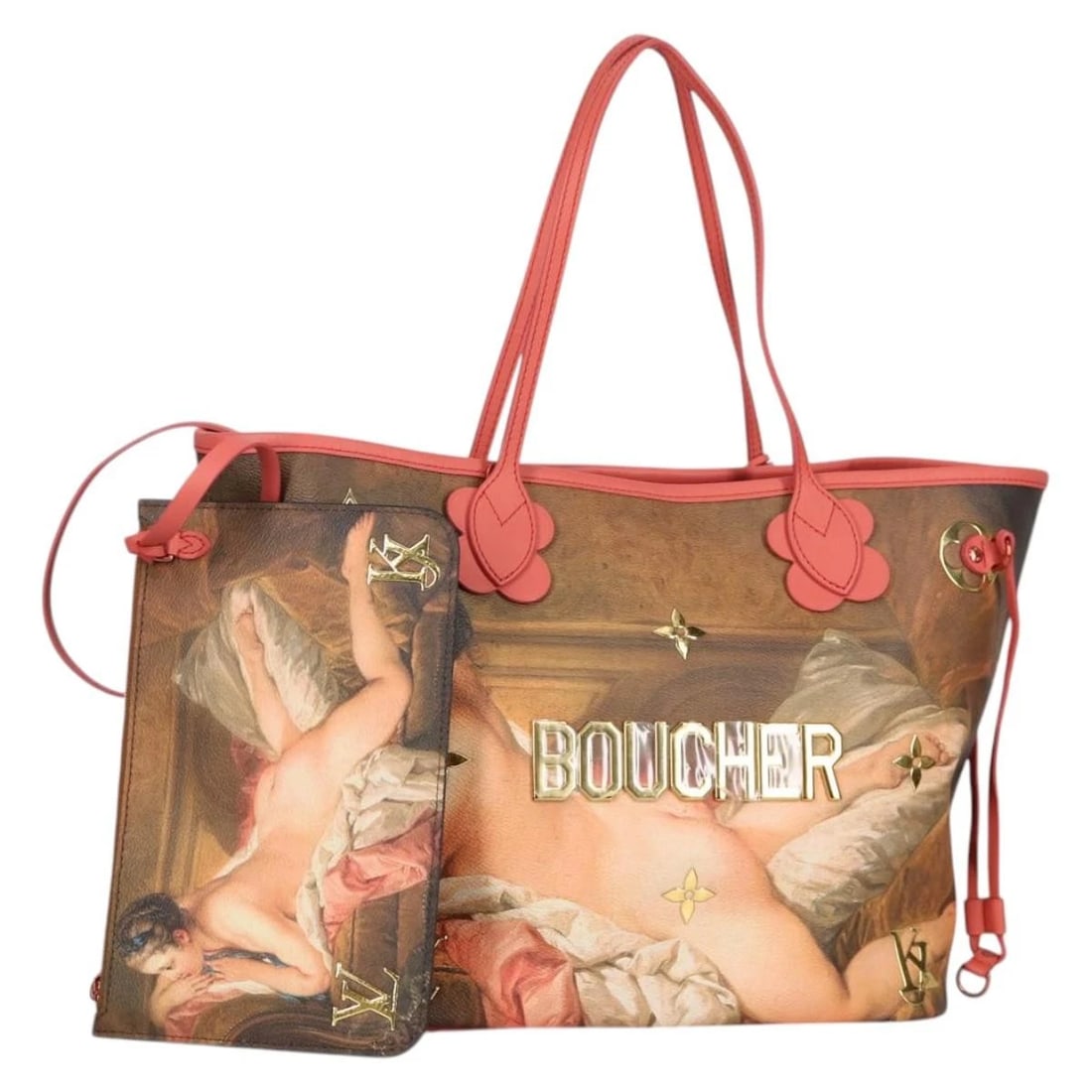 LOUIS VUITTON MASTERS COLLECTION BOUCHER NEVERFULL MM BAG: LOUIS VUITTON Masters Collection Boucher Neverfull MM Bag Brand: LOUIS VUITTON Type: Tote Bag Material: Monogram Canvas Color: Brown Size: W12.6 x H11.8 x D6.7inch(Approx) Accessories: None