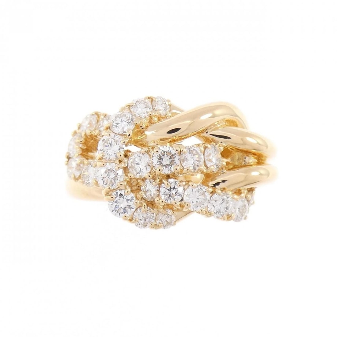 K18YG DIAMOND RING: K18YG Diamond Ring Brand: Unbranded Type: Diamond Ring Material: K18YG, Main Stone/Creation Natural Color: Yellow Gold Size: US 5 1/4 Accessories: None Accessories Notice: When purchasing