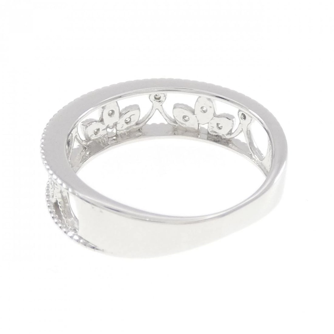 K18WG DIAMOND RING - 3