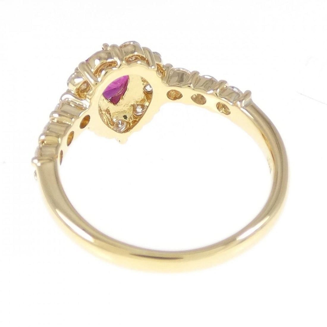 K18YG RUBY RING - 2