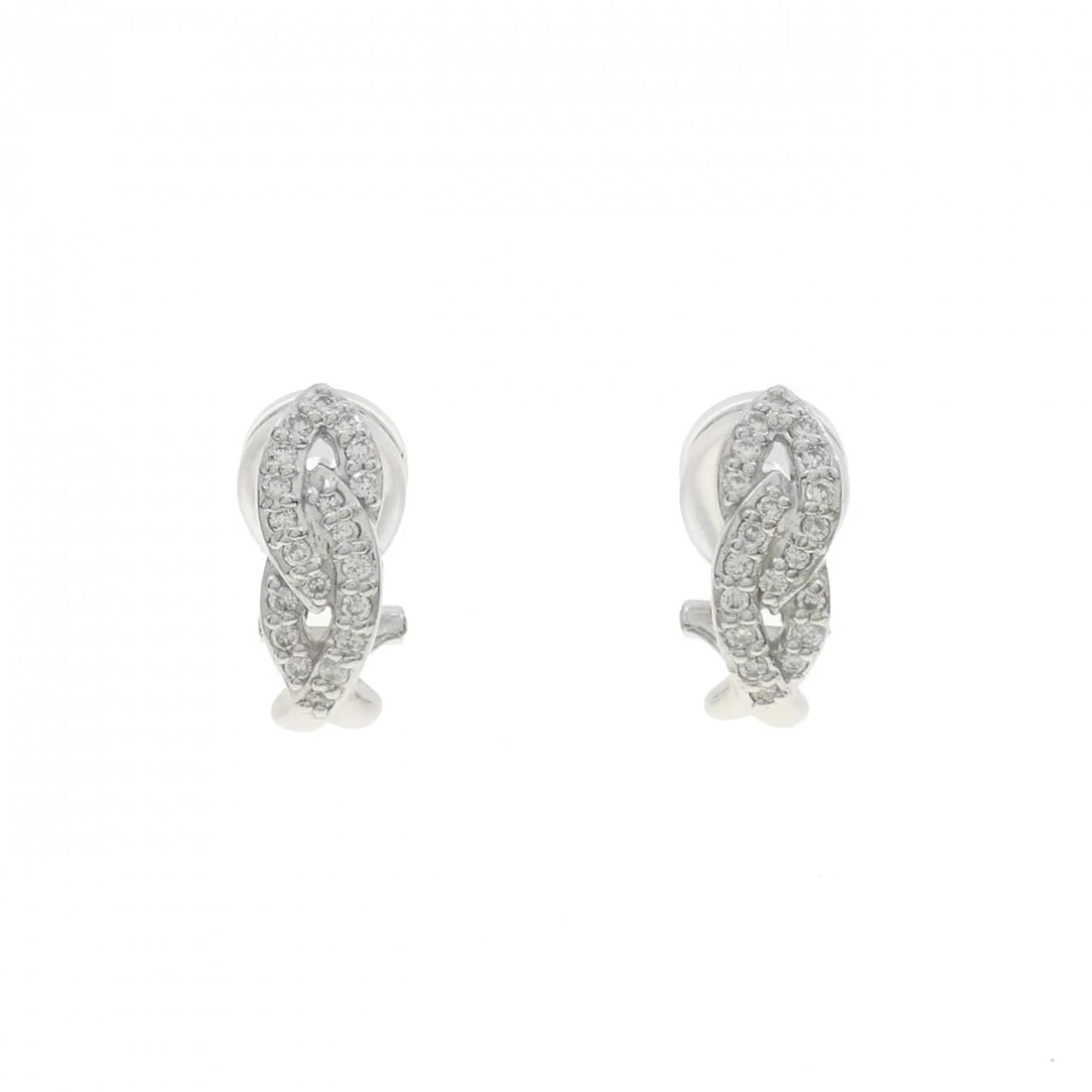 K18WG/K14WG DIAMOND PIERCE: K18WG/K14WG Diamond Pierce Brand: Unbranded Type: Diamond Pierce/Earring Material: K18WhiteGold / K14WhiteGold, Main Stone/Creation Natural Color: White Gold Size: Actual Size Approx. height x width: