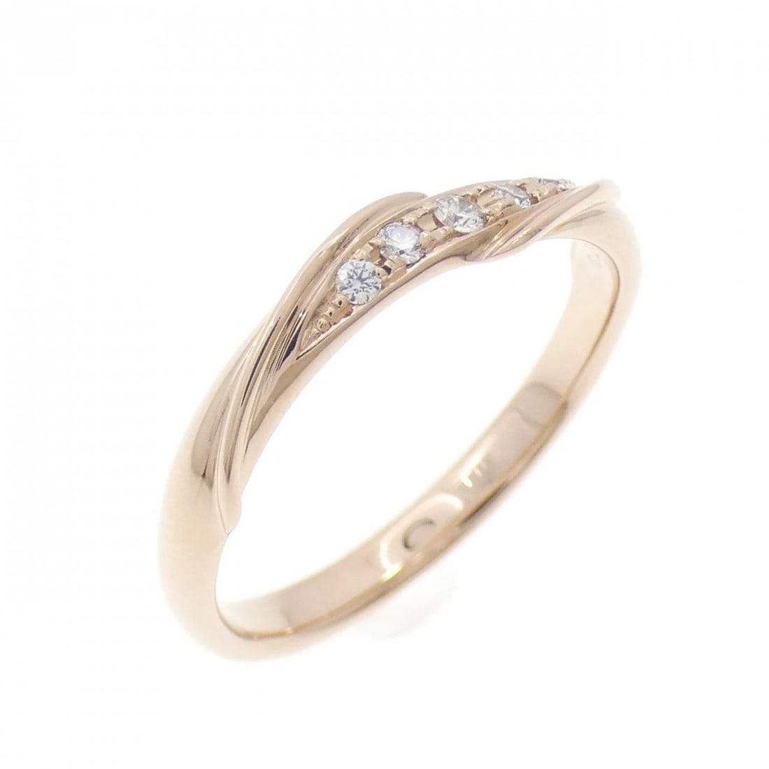 K18PG DIAMOND RING: K18PG Diamond Ring Brand: Unbranded Type: Diamond ring Material: K18 Pink Gold, Main Stone/Creation Natural Color: Pink gold Size: US 9 Accessories: None Accessories Notice: When purchasing pre-owned