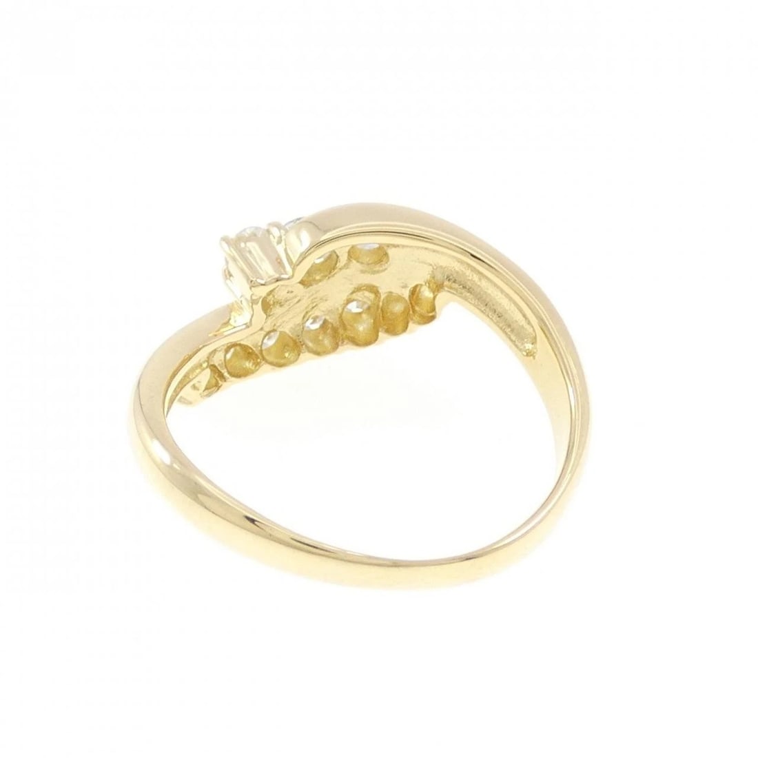K18YG DIAMOND RING - 3