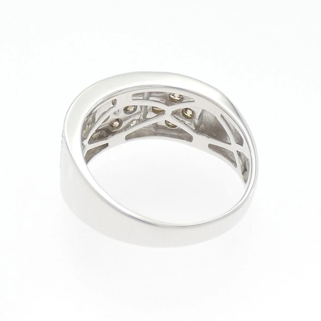 K18WG DIAMOND RING - 3