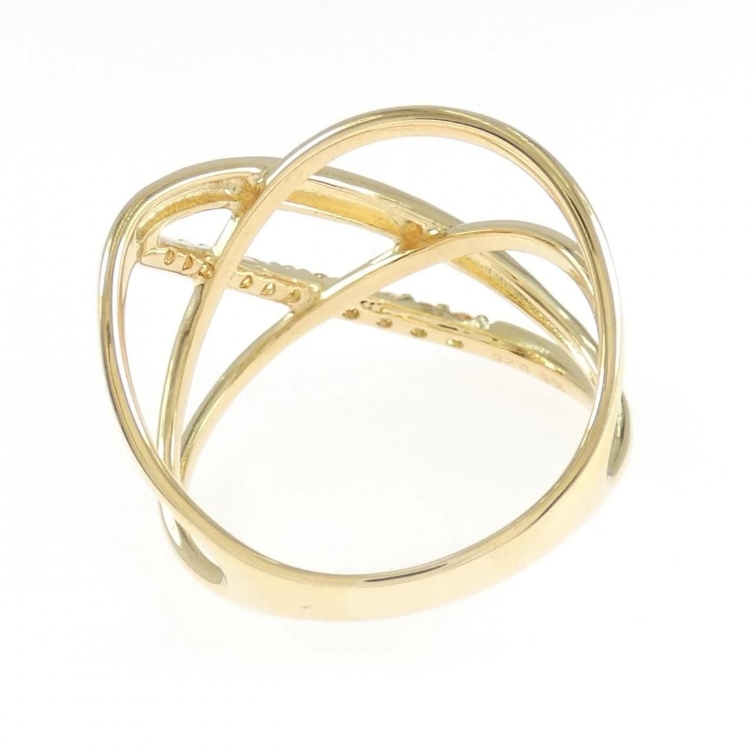 K18YG DIAMOND RING - 3