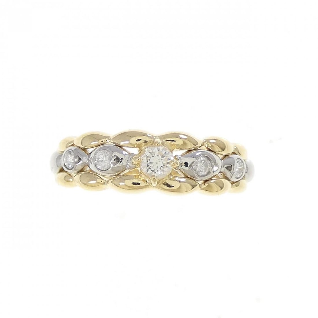 K18YG/PT900 DIAMOND RING: K18YG/PT900 Diamond Ring Brand: Unbranded Type: Diamond Ring Material: 18k yellow gold / Platinum 900, Color: yellow gold Size: US 5 Accessories: None Accessories Notice: When purchasing pre-owned