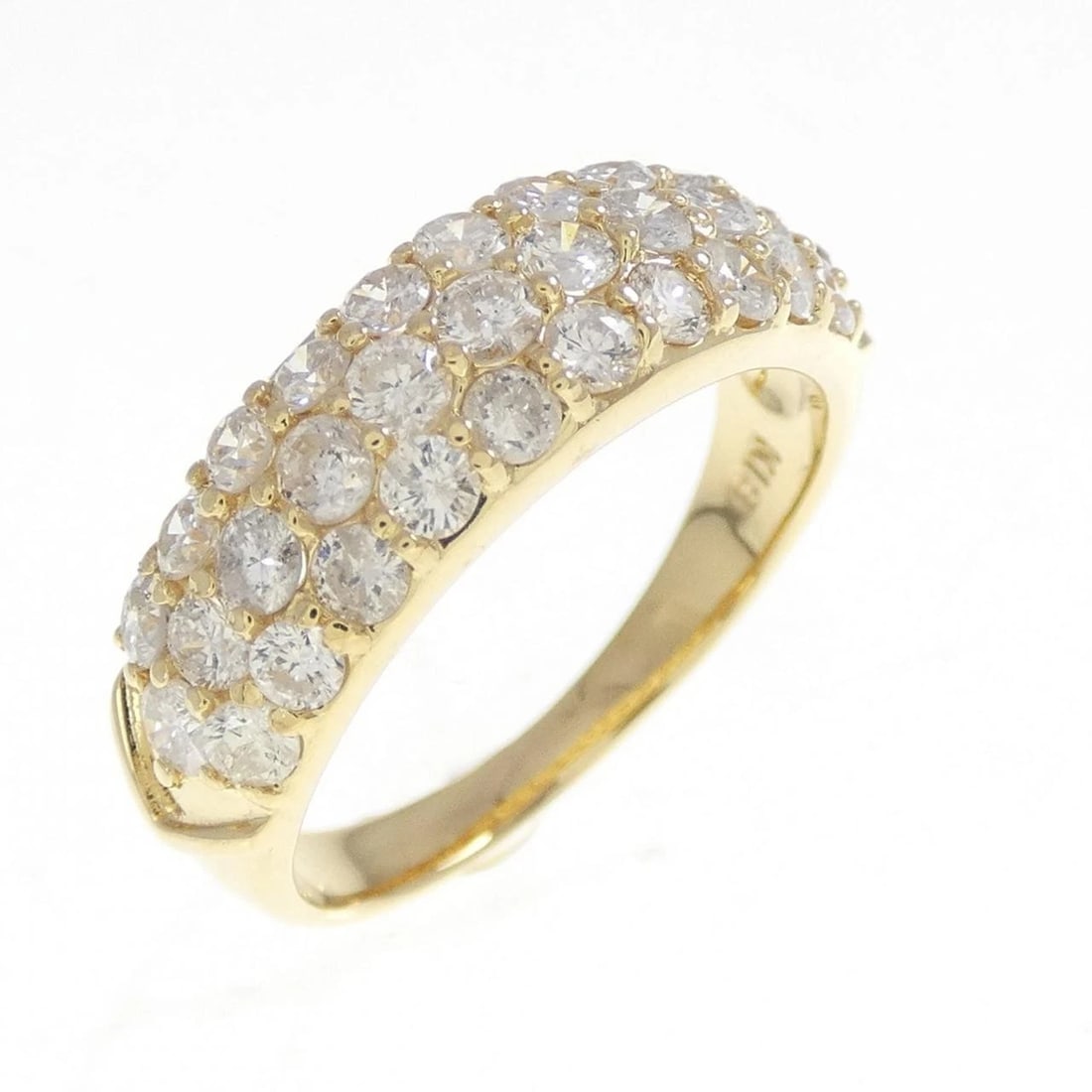 K18YG DIAMOND RING: K18YG Diamond Ring Brand: Unbranded Type: Diamond Ring Material: K18 yellow gold, Main Stone/Creation Natural Color: yellow gold Size: US 5 Accessories: None Accessories Notice: When purch