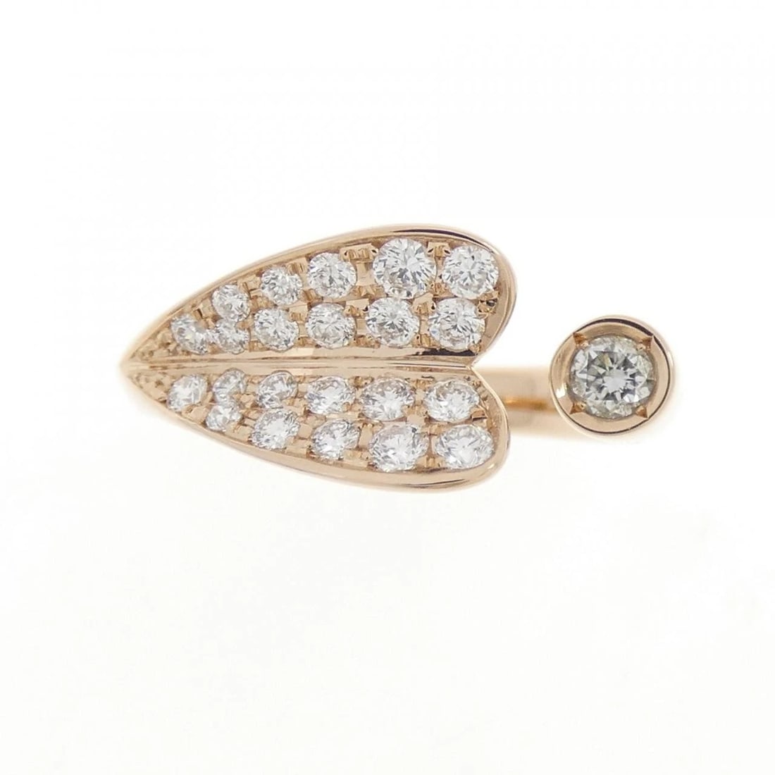 K18PG DIAMOND RING: K18PG Diamond Ring Brand: Unbranded Type: Diamond Ring Material: K18 Pink Gold, Main Stone/Creation Natural Color: Pink Gold Size: US 3 3/4 Accessories: None Accessories Notice: When purchasing