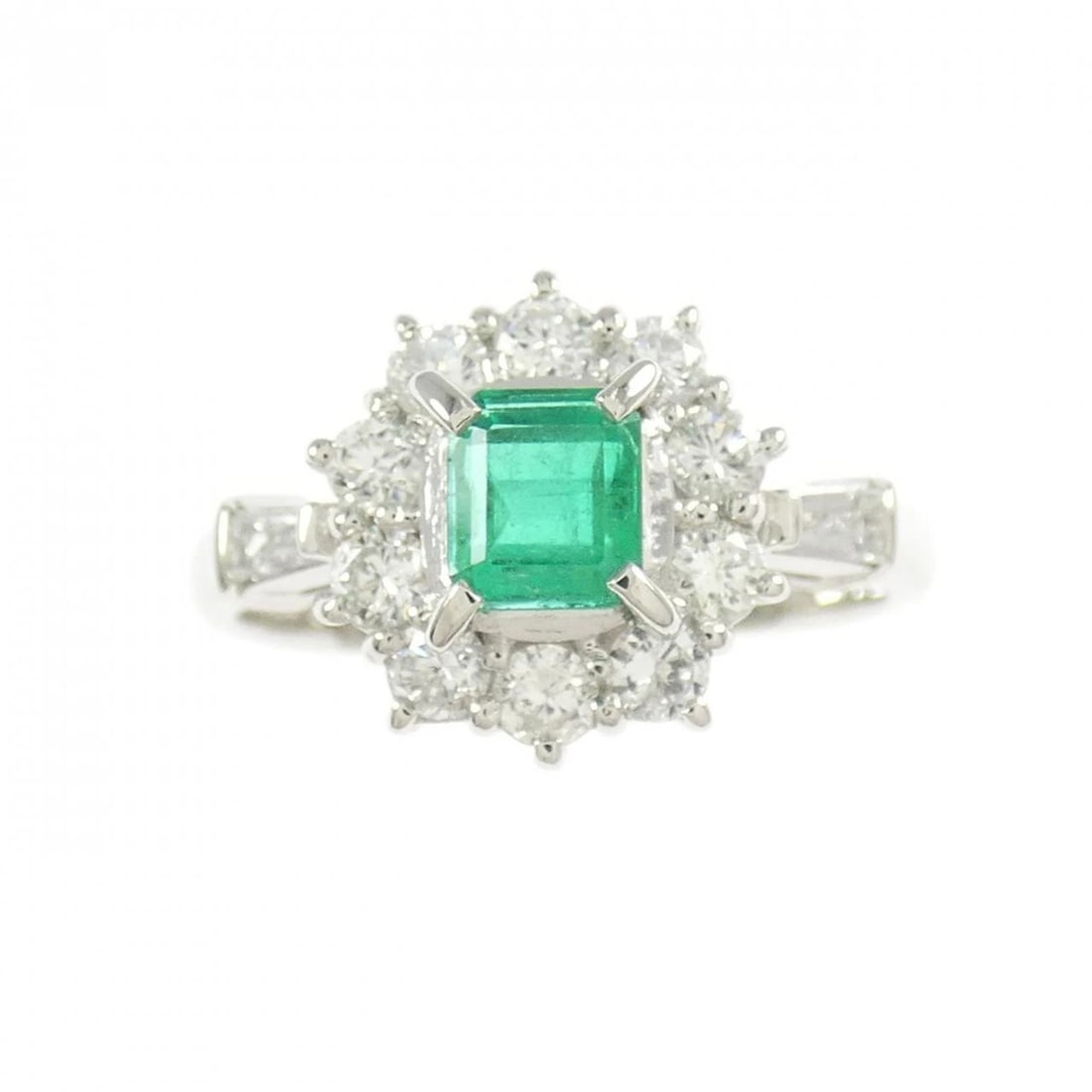 PT900 EMERALD RING - 2