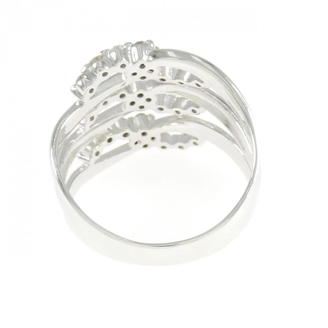 K18WG DIAMOND RING - 2